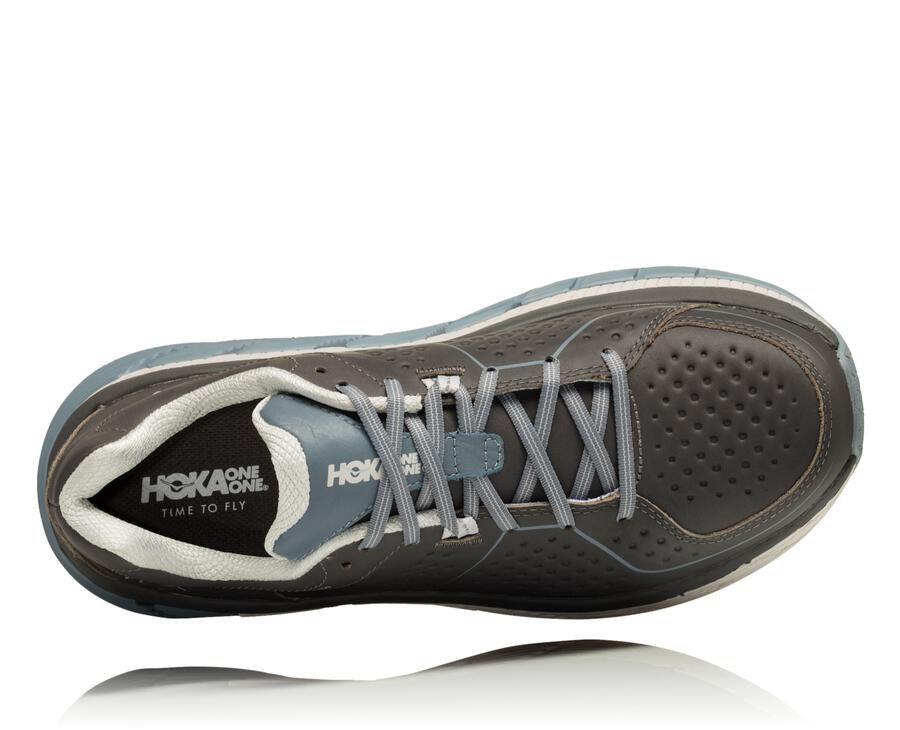 Tenis Hoka One One Feminino Marrom - Gaviota Couro - 027-YIXOLM